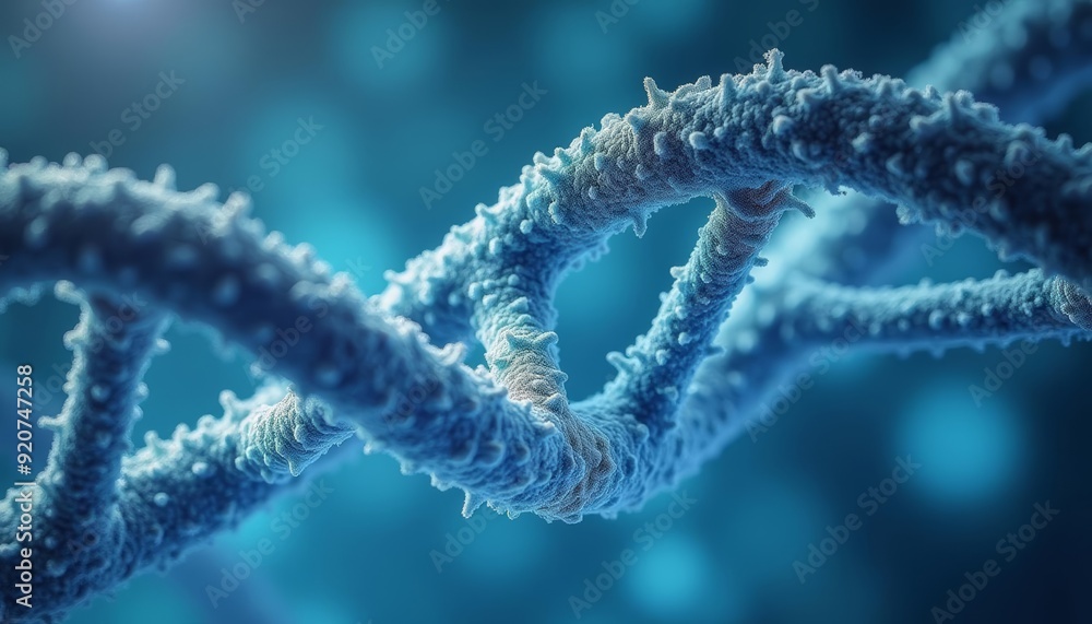 Molecular marvel A closeup of a DNA double helix Molecular marvel A closeup of a DNA double helix