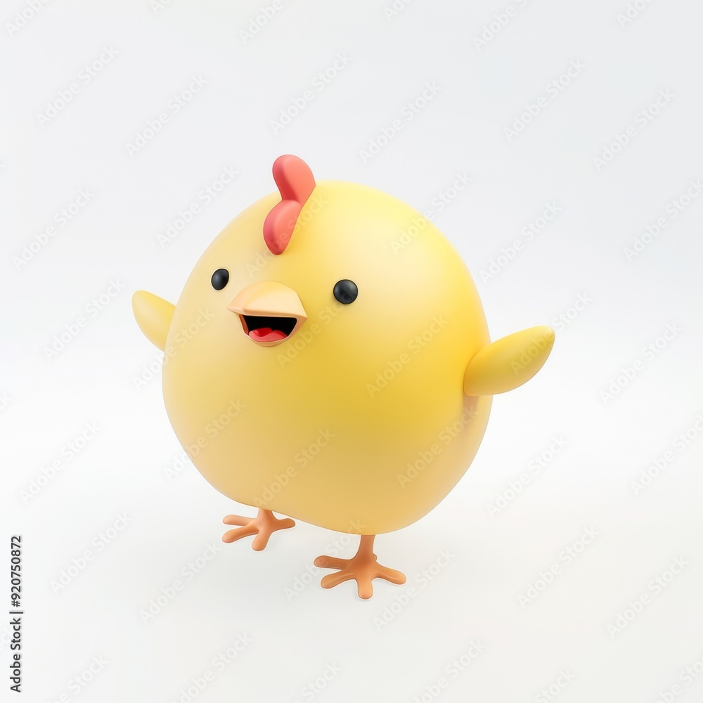 figurine of a chicken in 3D style on a white background
figurine of a chicken in 3D style on a white background