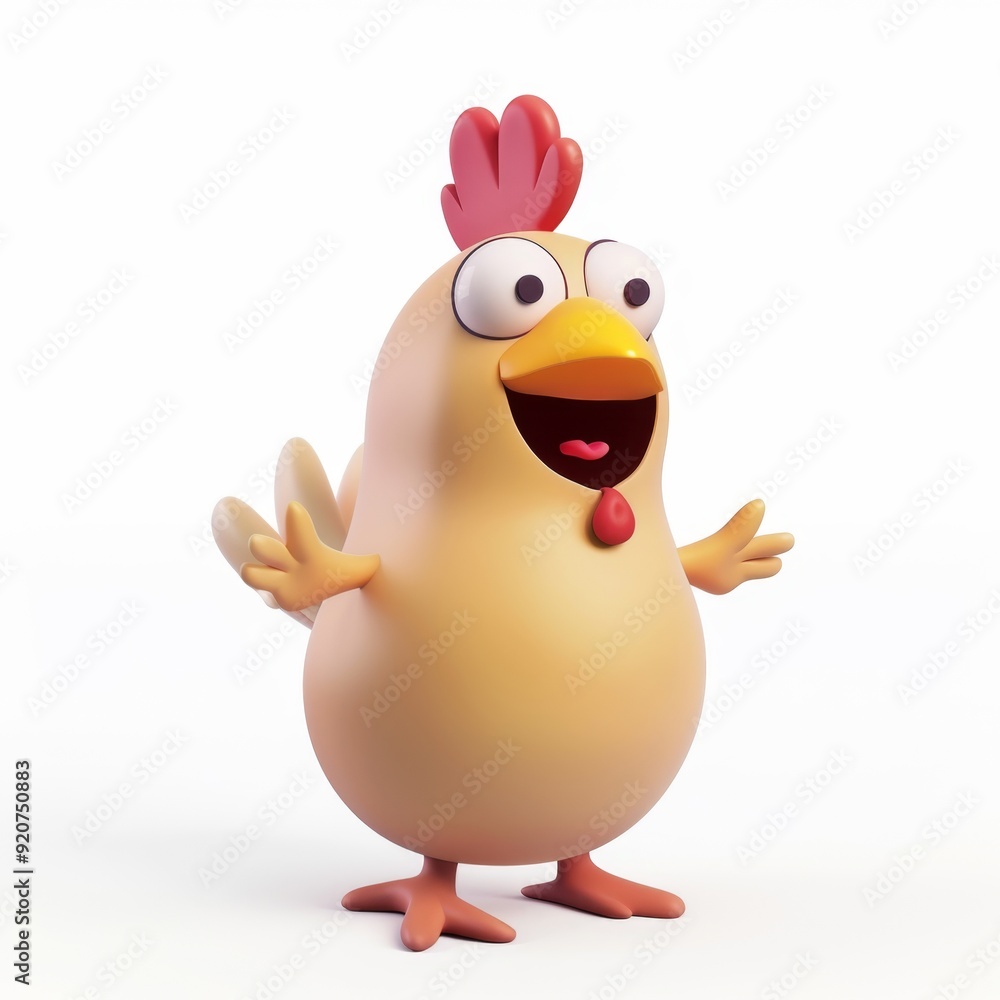 figurine of a chicken in 3D style on a white background
figurine of a chicken in 3D style on a white background
