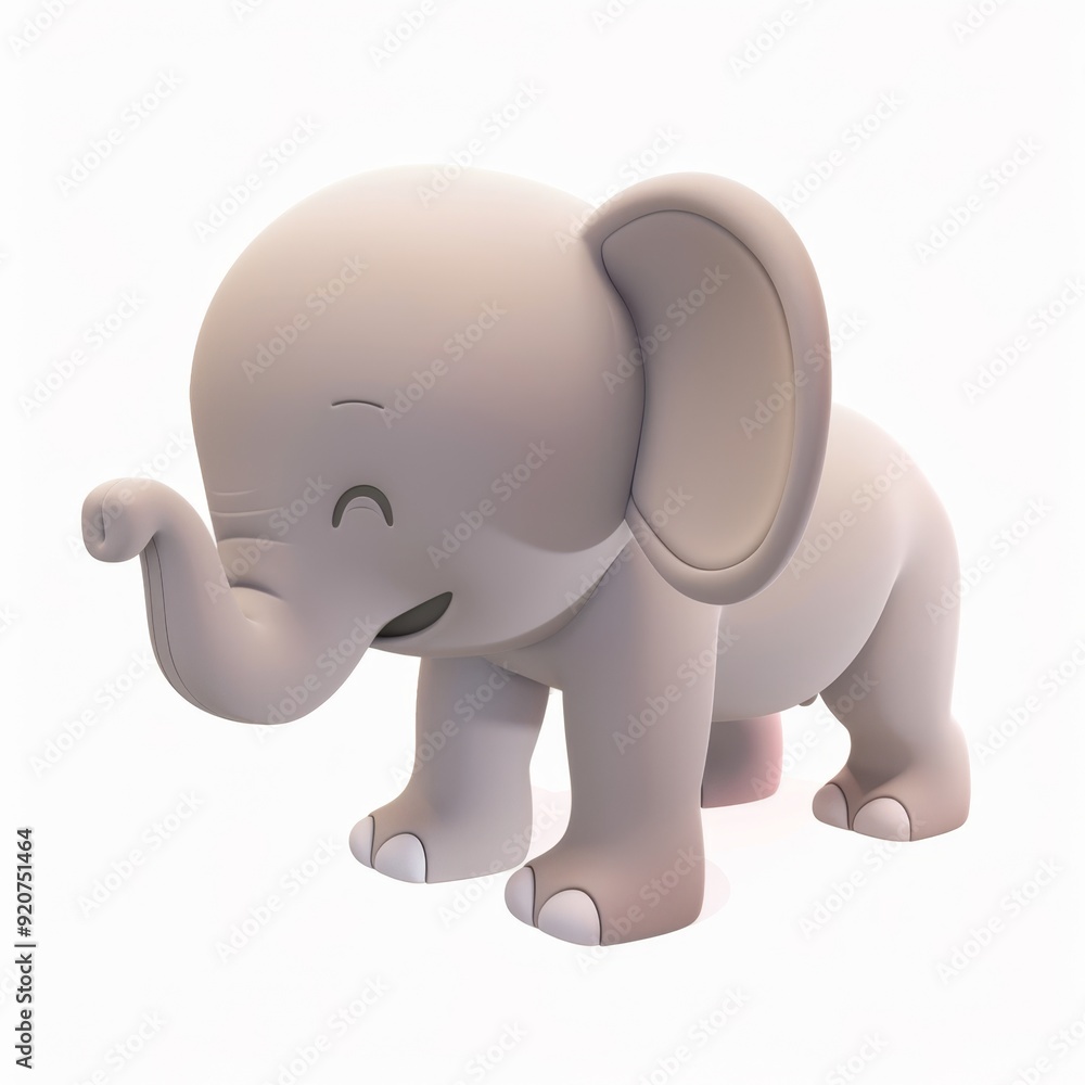 figurine of a elephant in 3D style on a white background
figurine of a elephant in 3D style on a white background