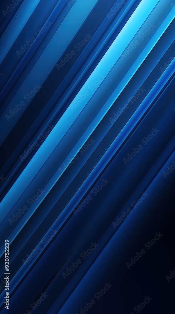 Obraz premium Abstract blue diagonal lines background.