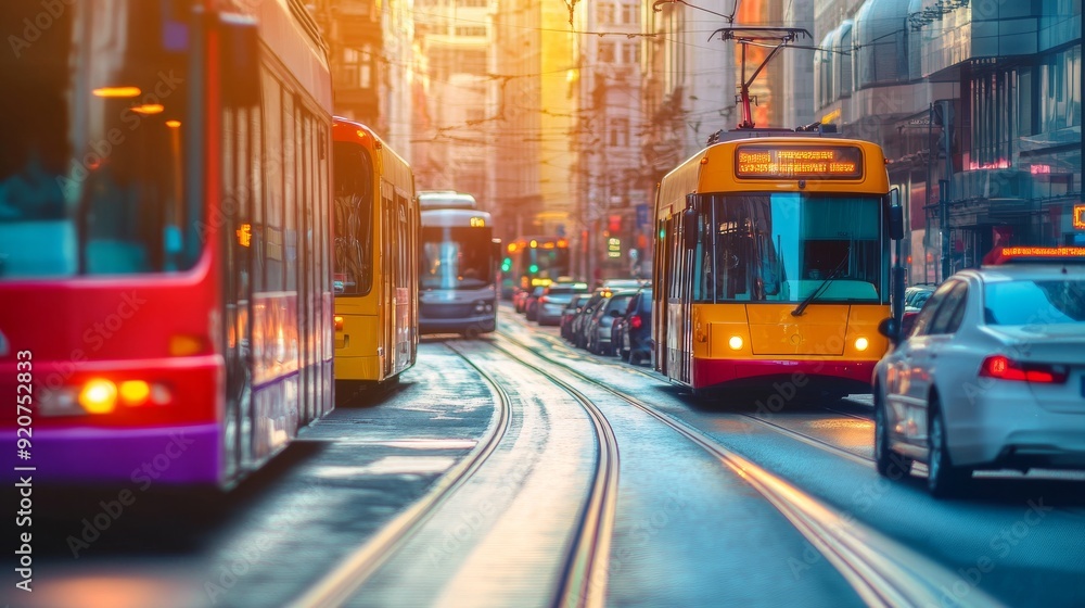tram in motion tram in motion