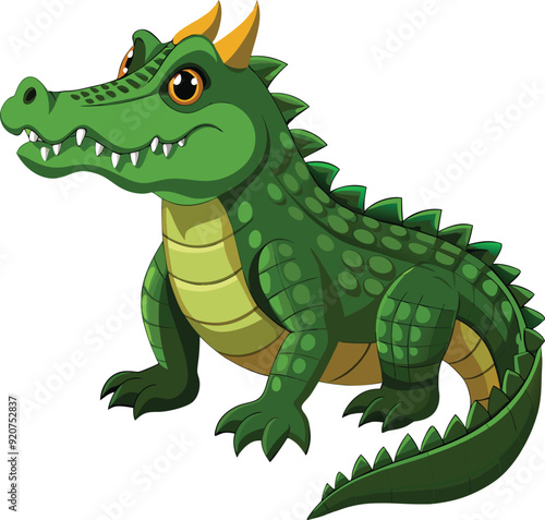 Realistic crocodile Vector Art