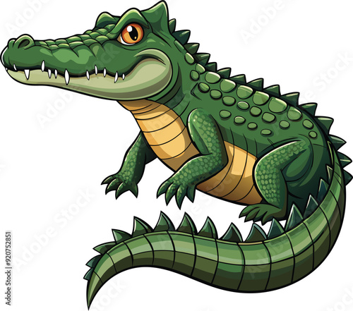 Realistic crocodile Vector Art