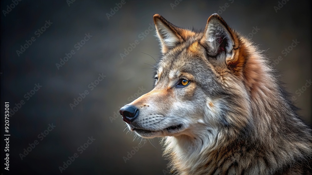 Side profile of wolf with realistic fur , wolf, side profile, detailed fur, wildlife, animal, predator, realistic,nature Side profile of wolf with realistic fur , wolf, side profile, detailed fur, wildlife, animal, predator, realistic,nature