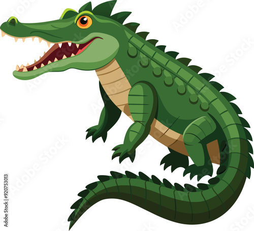 Realistic crocodile Vector Art