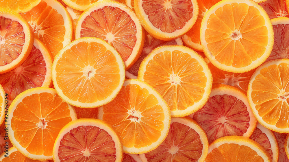 Seamless repetitive background pattern of red blood orange fruit slice Seamless repetitive background pattern of red blood orange fruit slice