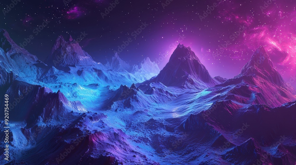 Surreal alien landscape with vibrant colors, cosmic mountains, and a mystical sky. Perfect for sci-fi, fantasy, and otherworldly themes. Surreal alien landscape with vibrant colors, cosmic mountains, and a mystical sky. Perfect for sci-fi, fantasy, and otherworldly themes.