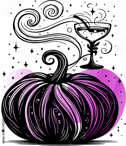 Mystical fantastic pumpkin