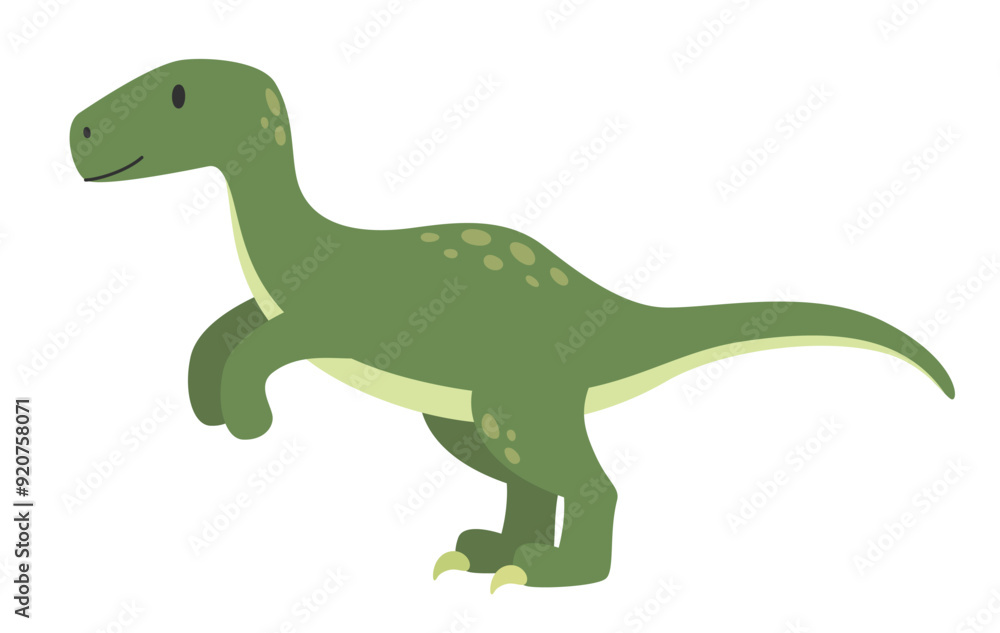 Fototapeta premium Vector isolated dinosaur. Flat illustration