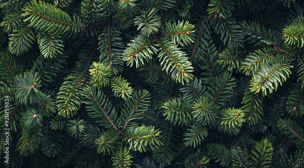 This is a detailed closeup image that showcases vibrant green pine branches, effectively highlighting the rich textures and unique patterns found within the beautiful foliage of these plants This is a detailed closeup image that showcases vibrant green pine branches, effectively highlighting the rich textures and unique patterns found within the beautiful foliage of these plants