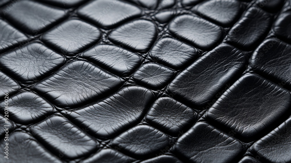 Close-up of crocodile leather texture, emphasizing its rough yet elegant pattern, scales with deep grooves and glossy finish, detailed lighting Close-up of crocodile leather texture, emphasizing its rough yet elegant pattern, scales with deep grooves and glossy finish, detailed lighting