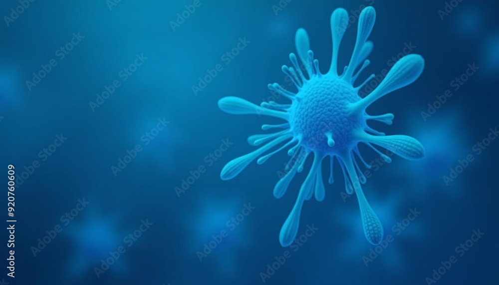 Viral Illustration A 3D Rendition of a Virus Viral Illustration A 3D Rendition of a Virus
