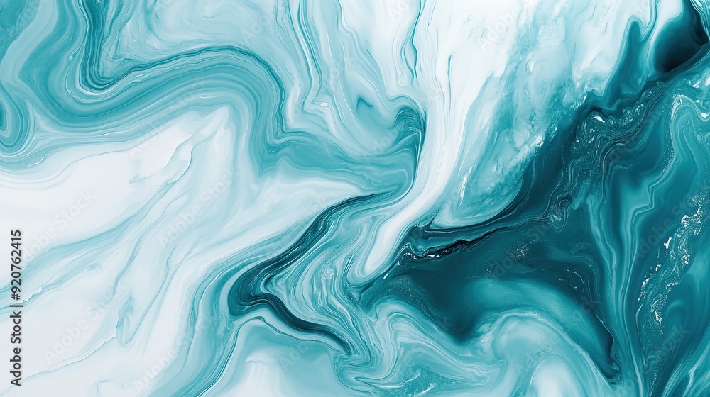 A dynamic teal marble effect with white swirls, showcasing a fluid and artistic design ideal for creative backgrounds and wallpaper. A dynamic teal marble effect with white swirls, showcasing a fluid and artistic design ideal for creative backgrounds and wallpaper.