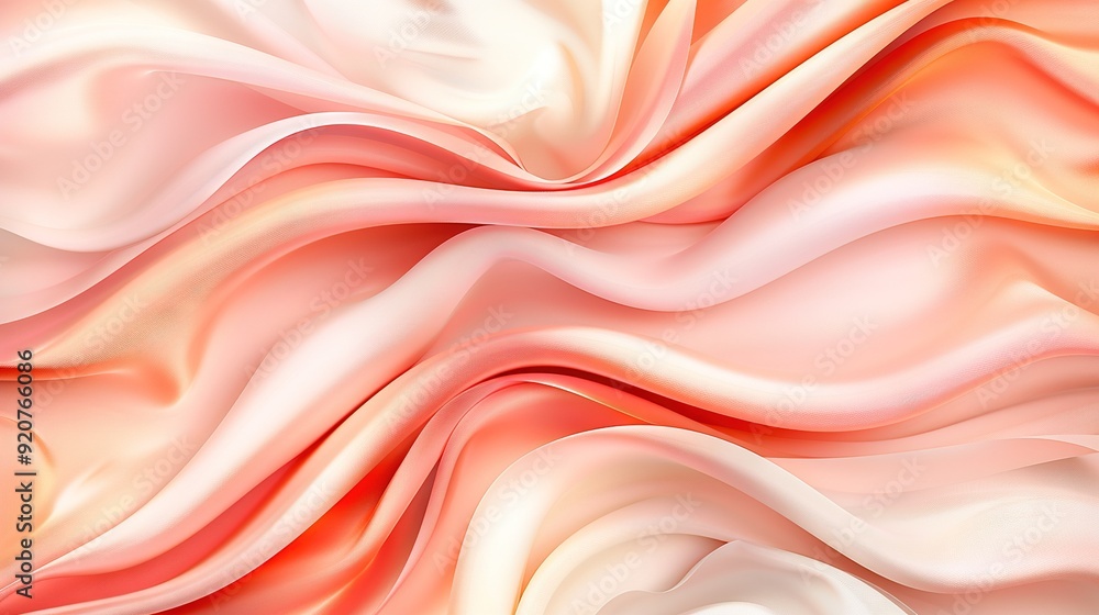 Pink-and-white background with wavy top and bottom design Pink-and-white background with wavy top and bottom design