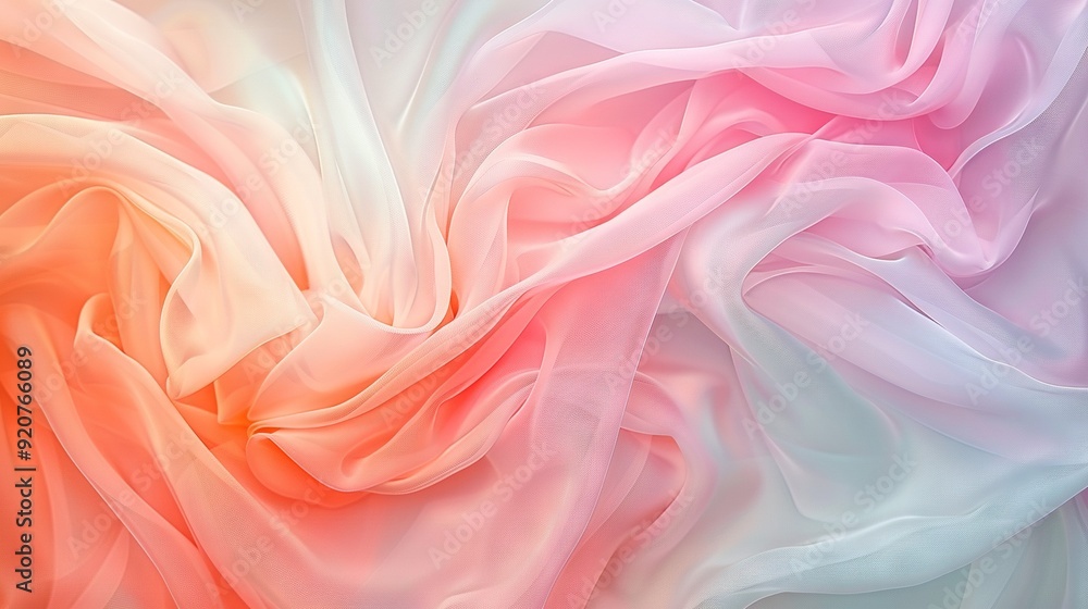 Pink and white background, with ample fabric at the base Pink and white background, with ample fabric at the base