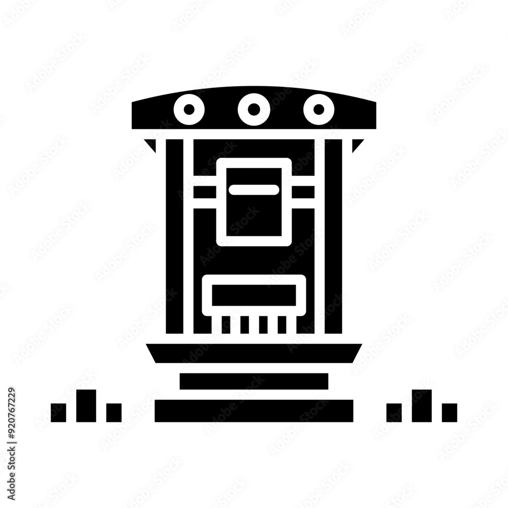 Train Platform glyph icon Train Platform glyph icon