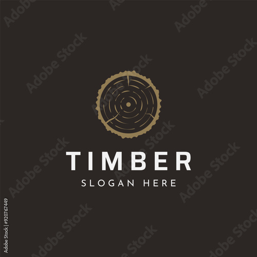 vintage retro wood and wood tools logo template.Logo design for carpenter ,old badge,furniture.