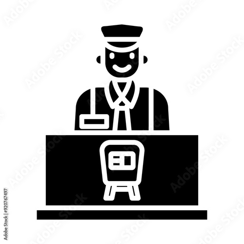 Information Desk glyph icon