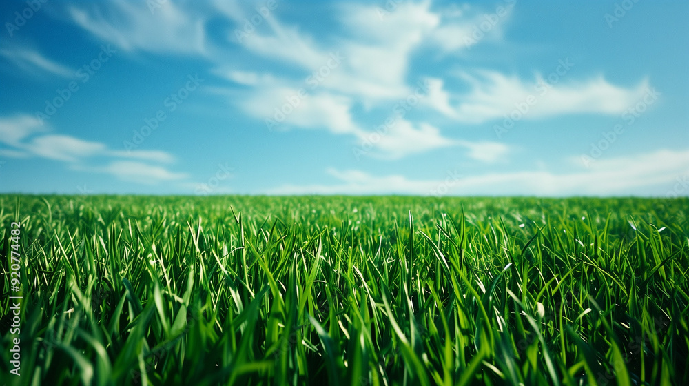 Obraz premium green_lawn_in_a_park