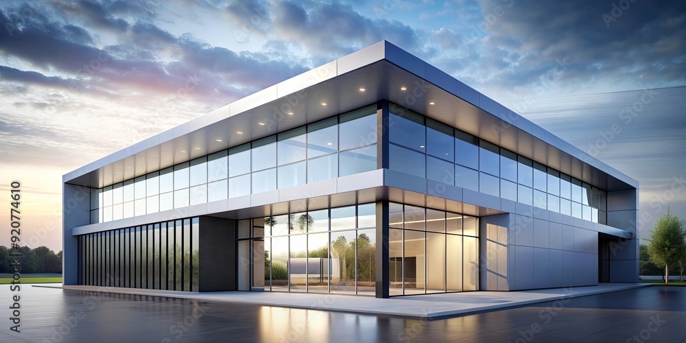 Minimal modern building with a futuristic design, architecture, building, modern, minimal, futuristic, contemporary Minimal modern building with a futuristic design, architecture, building, modern, minimal, futuristic, contemporary