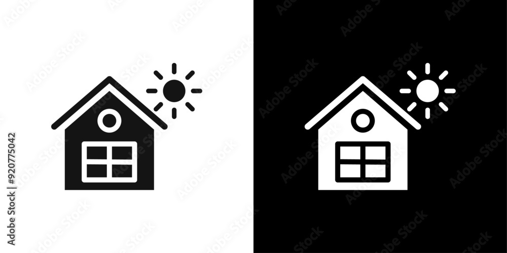 Cool home icon logo set vector Cool home icon logo set vector