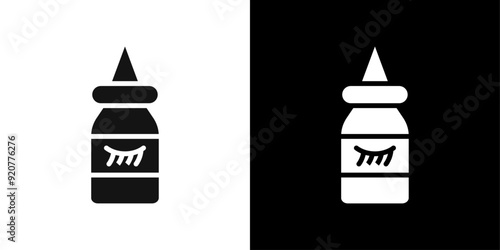 EYE DROP icon logo set vector