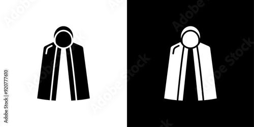 Invisibility Cloak icon logo set vector