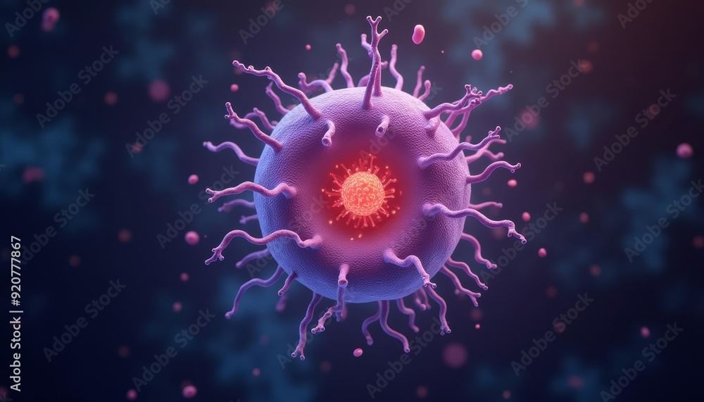 Viral Illustration A 3D Rendition of a Coronavirus Viral Illustration A 3D Rendition of a Coronavirus