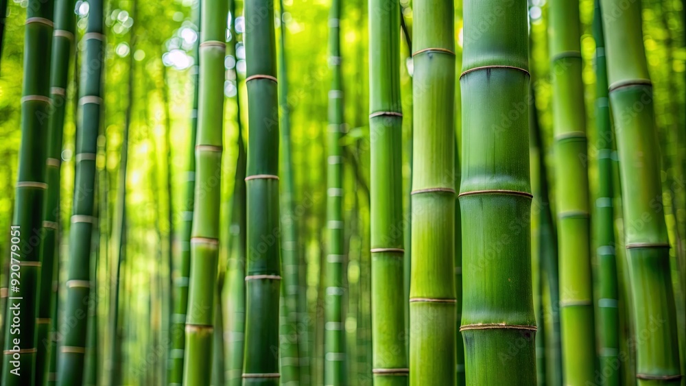 Close-up of green and tall bamboo plant in the forest, bamboo, green, plant, nature, forest, sustainable, eco-friendly, Asian Close-up of green and tall bamboo plant in the forest, bamboo, green, plant, nature, forest, sustainable, eco-friendly, Asian
