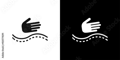 physiotherapy icon logo set vector