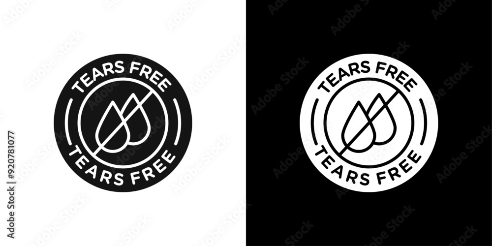 Tears free icon logo set vector Tears free icon logo set vector