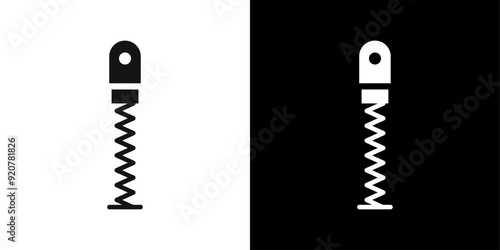 Zipper icon logo set vector