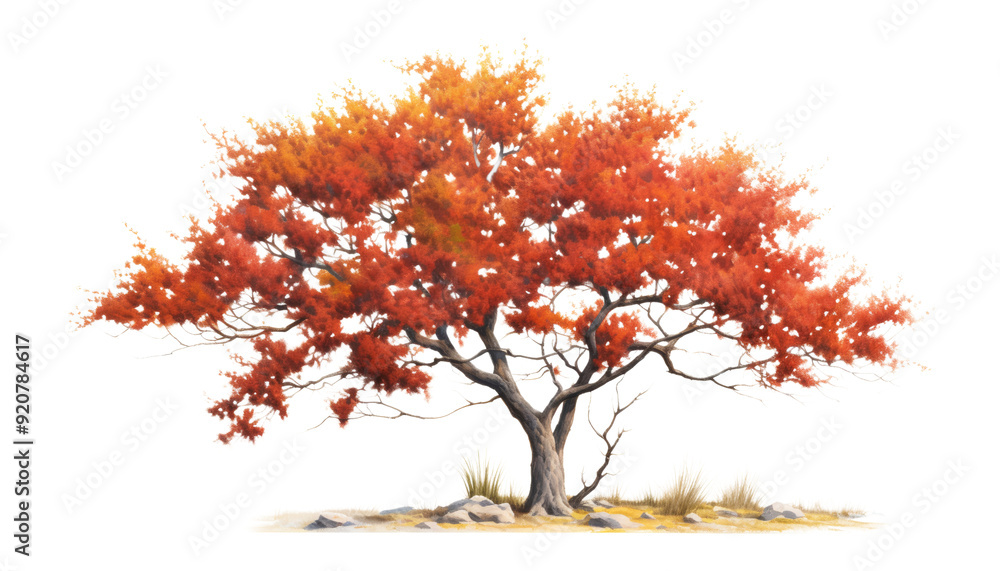 autumn tree watercolor isolated on transparent background cutout autumn tree watercolor isolated on transparent background cutout