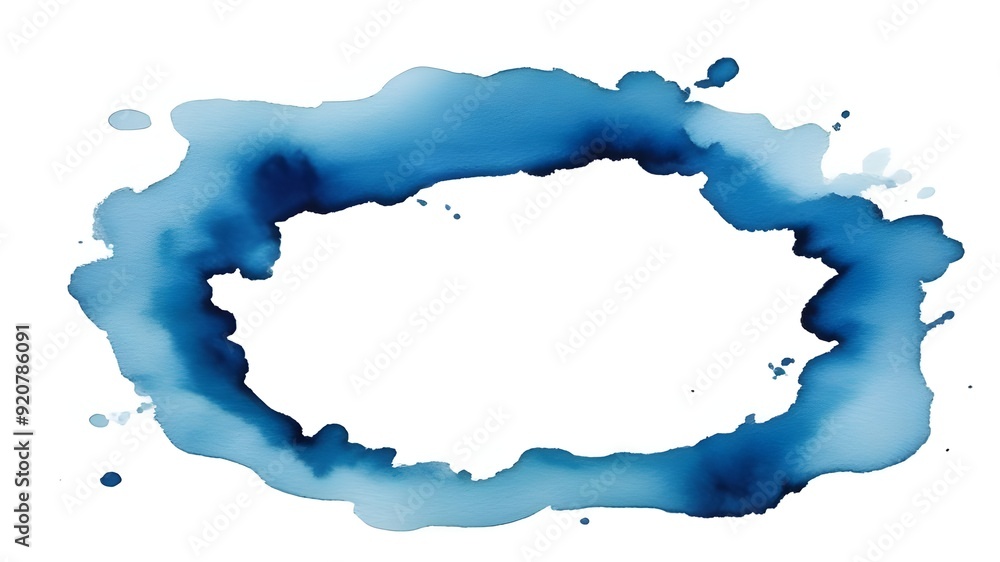 Blue watercolor ring Blue watercolor ring