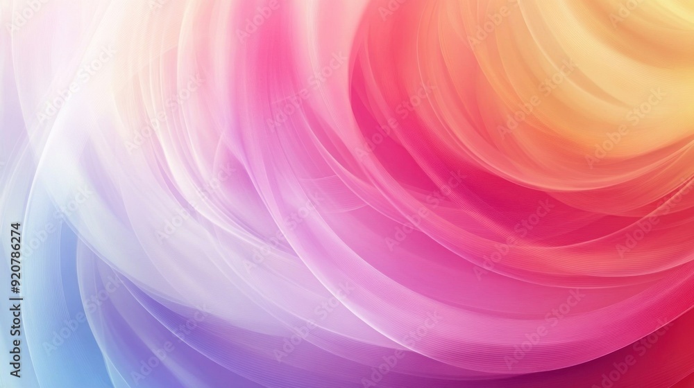 Fototapeta premium abstract background with smooth lines in pink, purple and blue colors