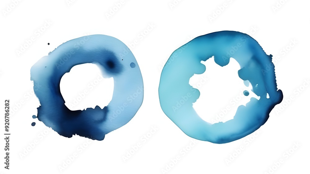 Blue watercolor ring Blue watercolor ring