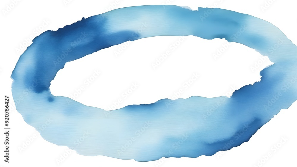 Blue watercolor ring Blue watercolor ring