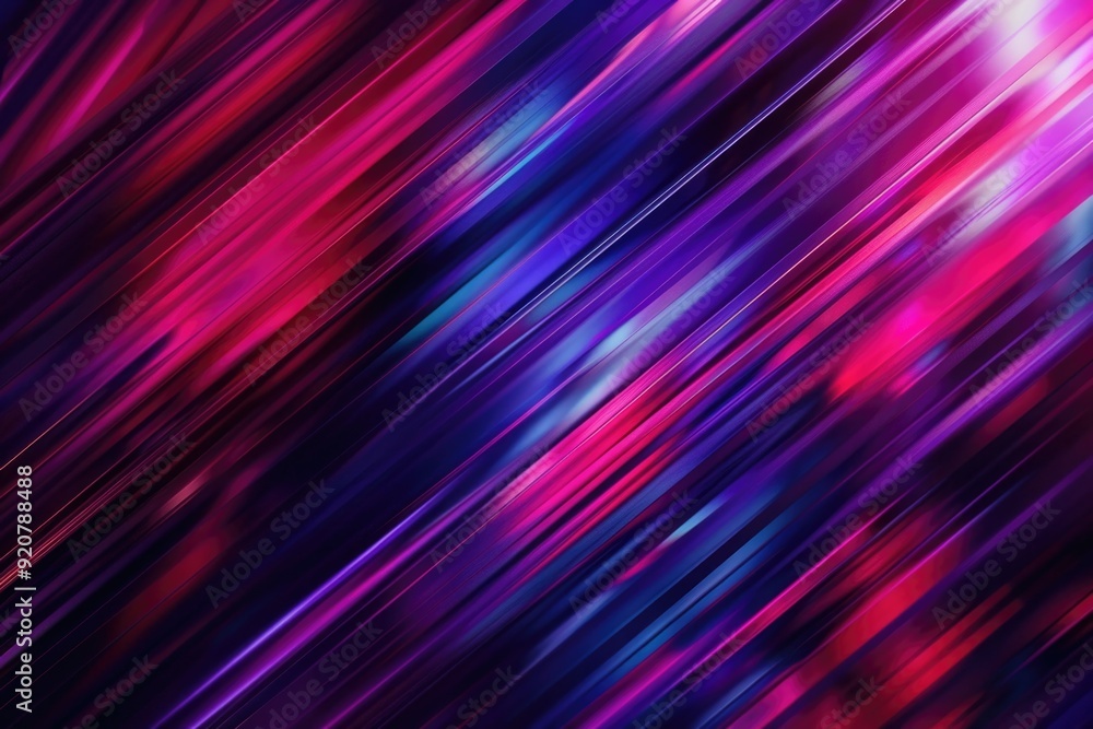 Fototapeta premium Vibrant digital painting with streaks of red, blue and purple.