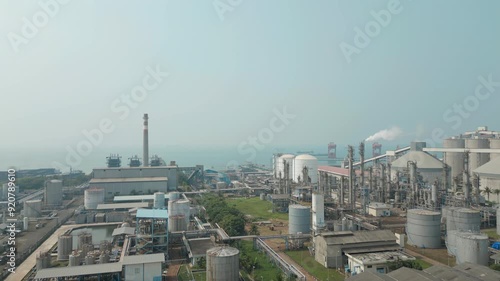 Rise Above Industrial Energy Facility In Cilegon Indonesia Burn Off photo