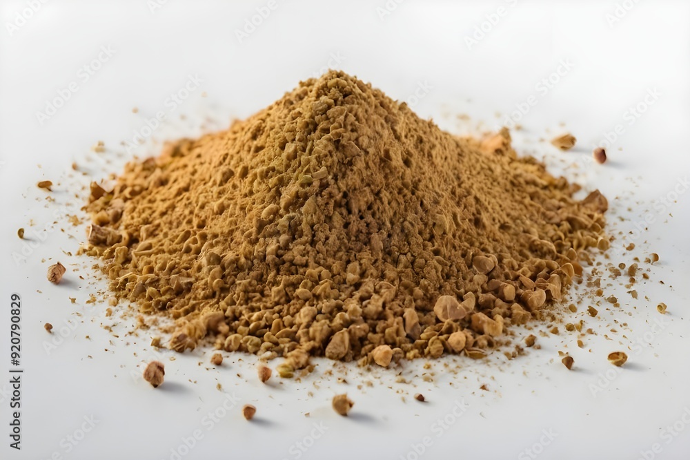 Ginger, curry or indian long pepper finely ground alone white base Ginger, curry or indian long pepper finely ground alone white base