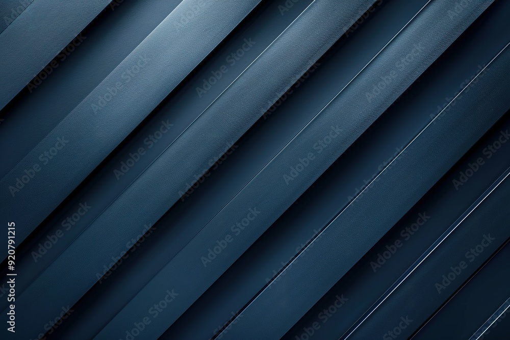 Obraz premium Abstract blue textured diagonal stripes background.