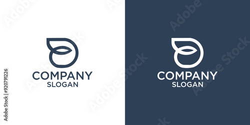 letter D abstract monogram logo vector design