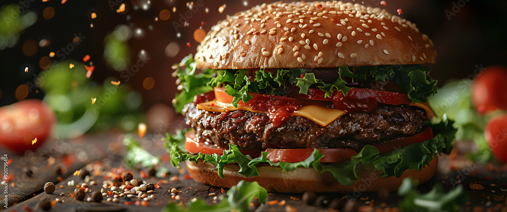 Burger Commercial Ad Menu Banner Burger Commercial Ad Menu Banner