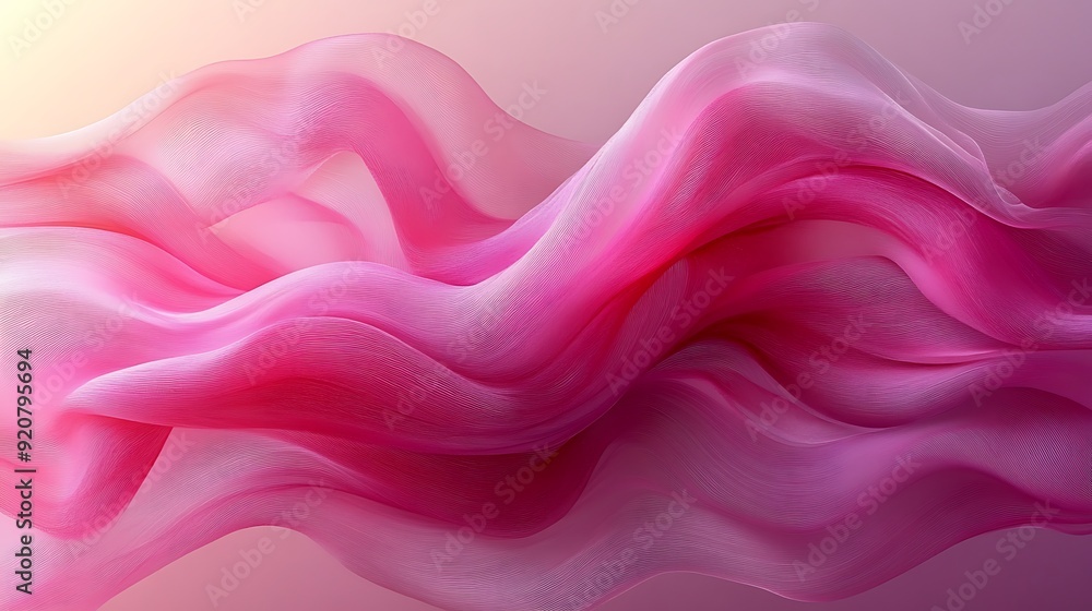Abstract pink fabric flowing in a wave. Abstract pink fabric flowing in a wave.