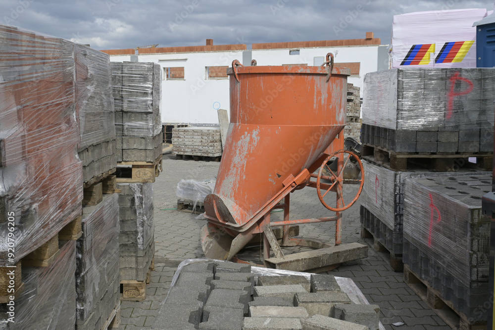 Fototapeta premium hausbaustelle