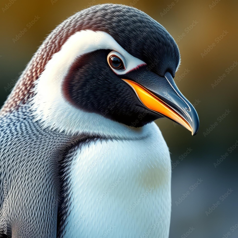 Naklejka premium close up of a penguin