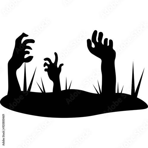 Zombie Hand Silhouette