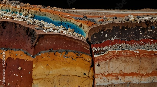 Explore the Earths crust and uncover rich mineral deposits in this detailed crosssection.generative.ai