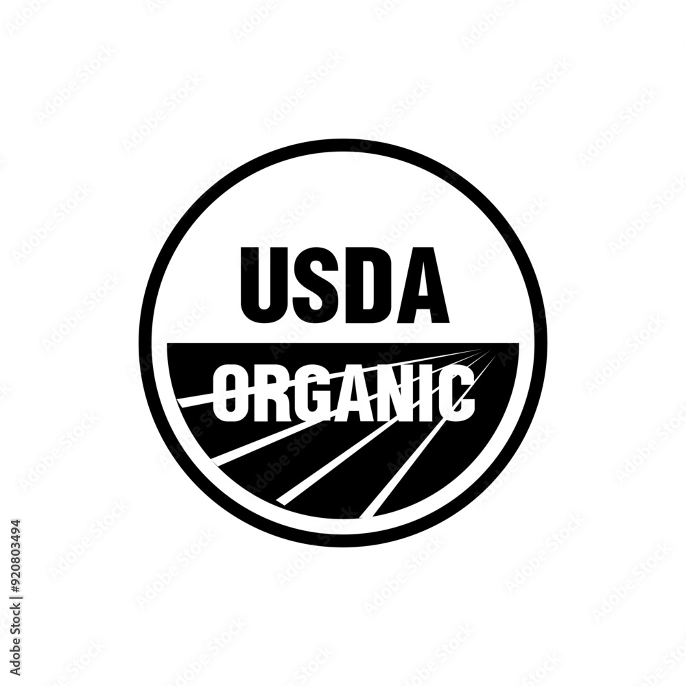 Usda organic logo vector